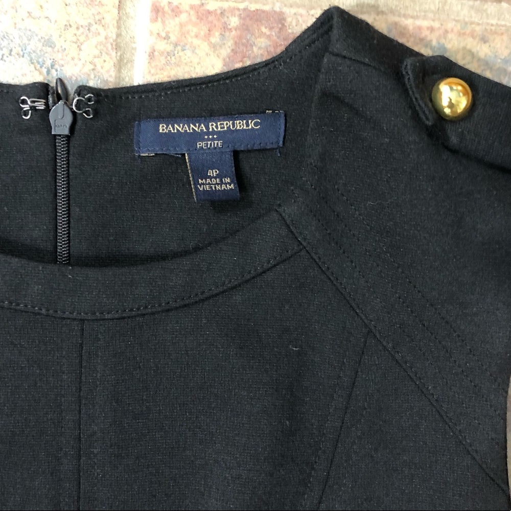 [banana republic] petite size 4 black dress - Picture 5 of 8